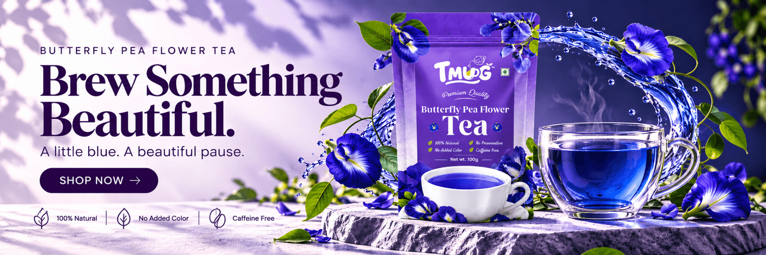 Butterfly Pea Flower Tea — Brew Something Beautiful. A little blue. A beautiful pause.